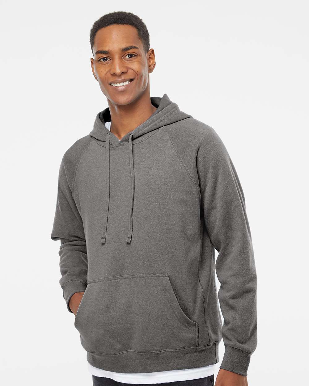 Independent Trading Co. Special Blend Raglan Hooded Sweatshirt - Image 8