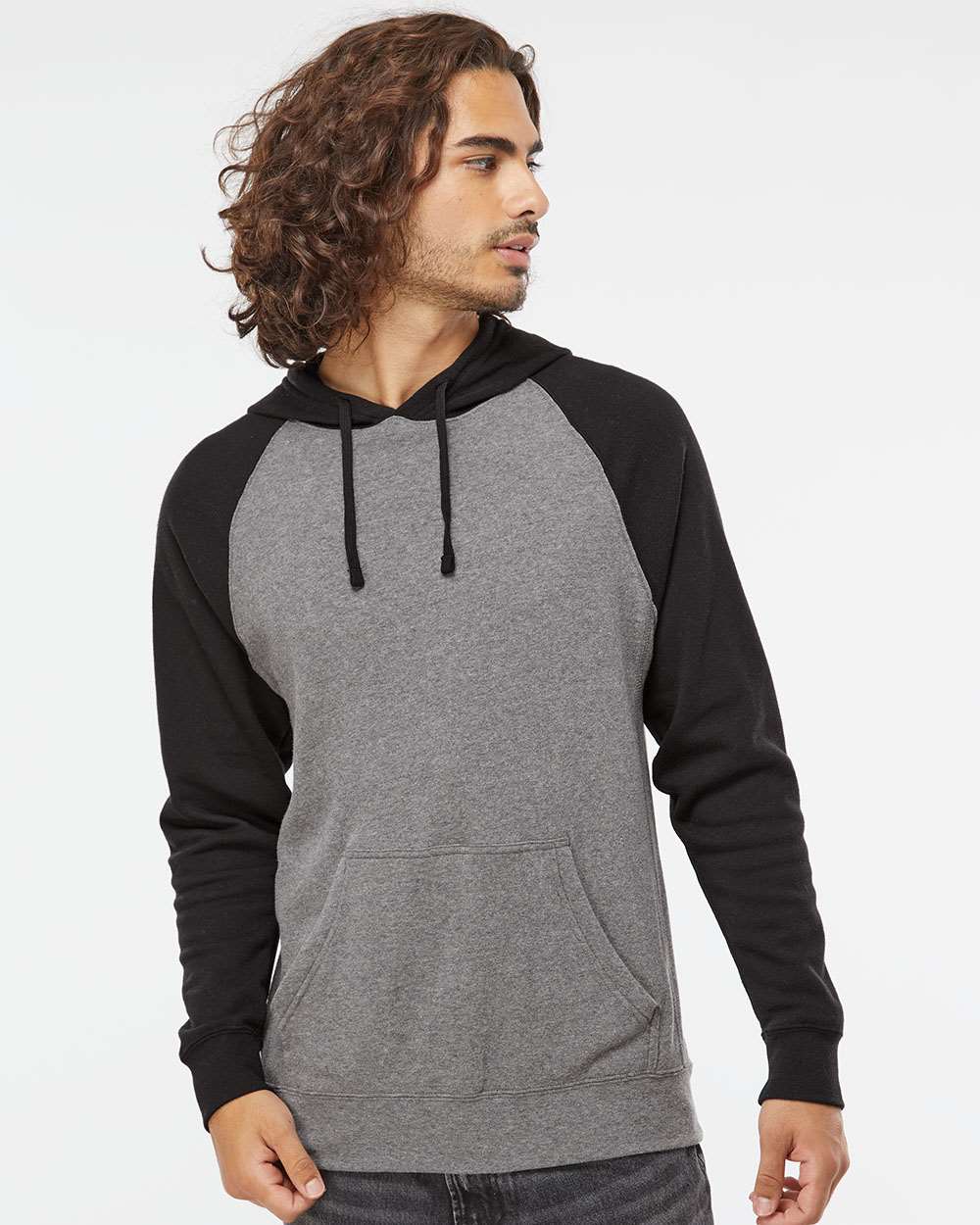 Independent Trading Co. Special Blend Raglan Hooded Sweatshirt - Image 9