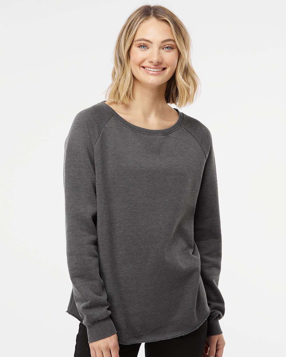Independent Trading Co. Women's California Wave Wash Crewneck Sweatshirt - Image 7