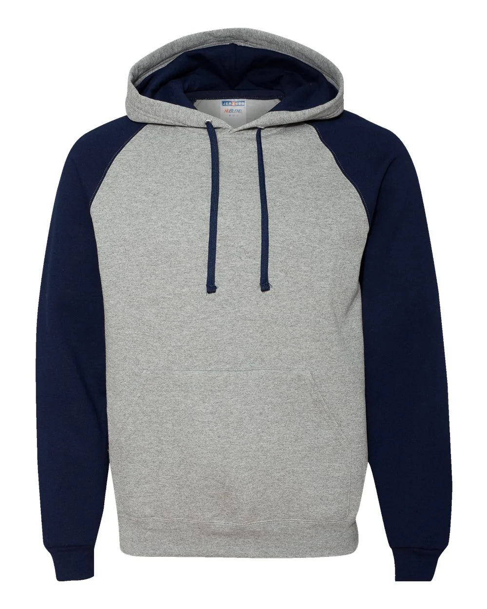 JERZEES Nublend® Colorblocked Raglan Hooded Sweatshirt - Image 2