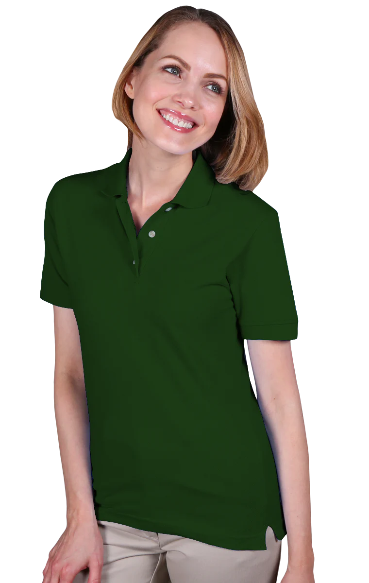 Blue Generation Women Teflon Pique Polo - Image 3