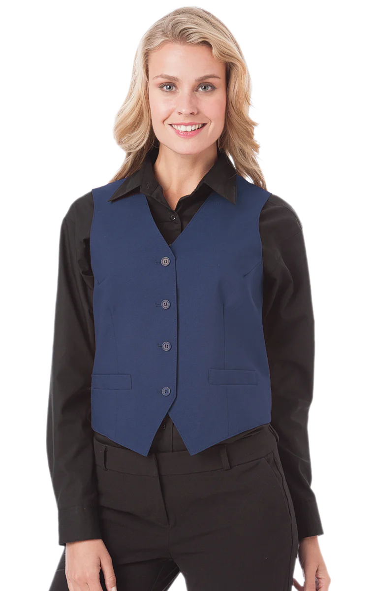 Blue Generation Women Teflon Treated Twill Bistro Vest - Image 3
