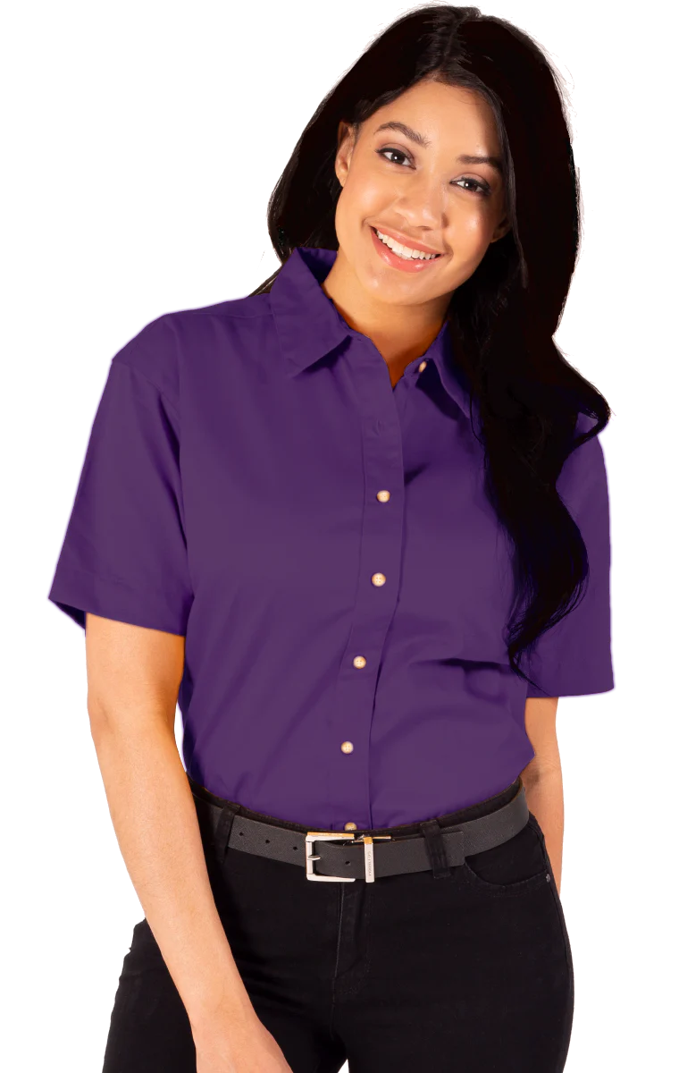 Blue Generation Women Teflon Twill S/S Shirt - Image 9