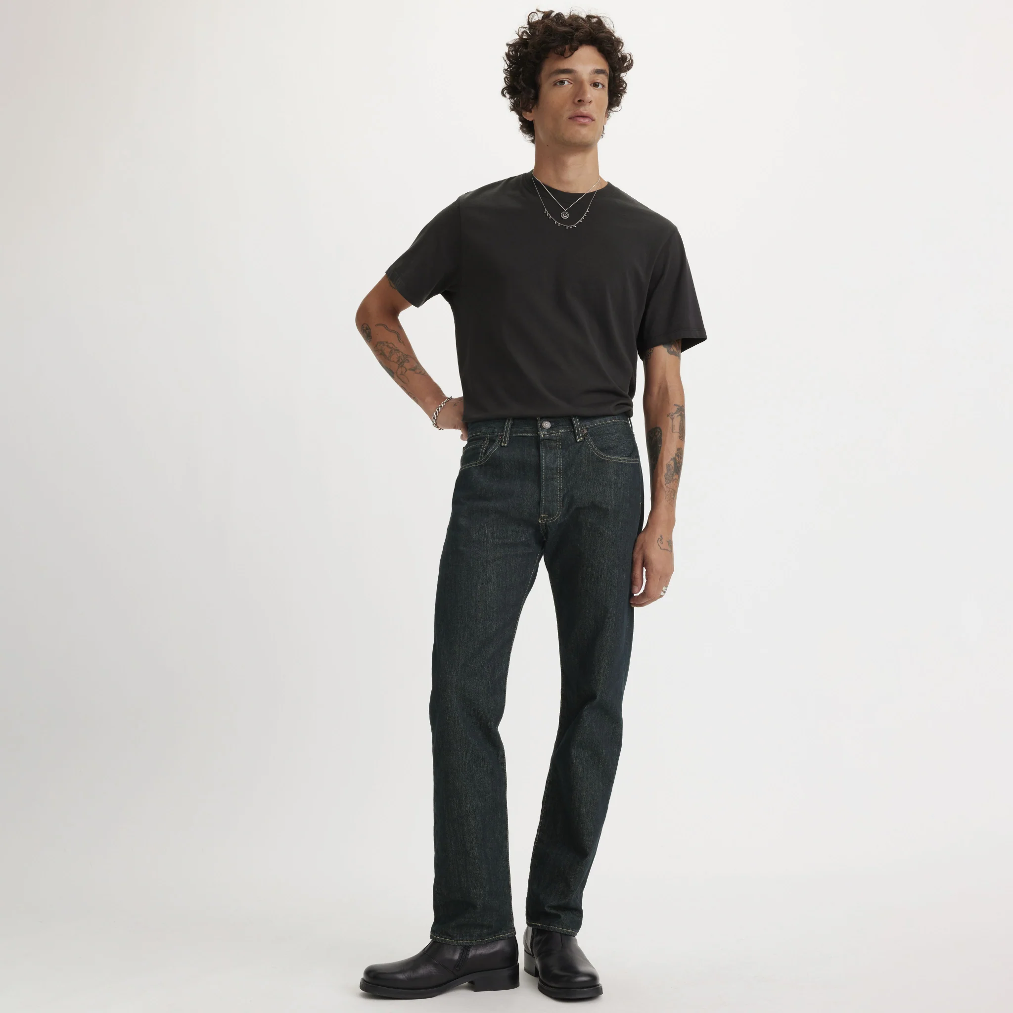 Levi's 501® Original Men's Jeans - Clean Rigid Dark Wash - 00501-0536 - Clearance