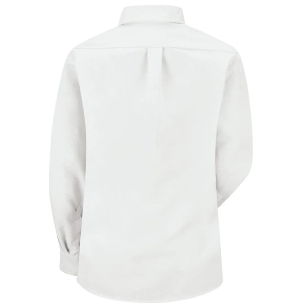 Lexus® Women's Long Sleeve Executive Oxford Dress Shirt - White - 1396WH - Image 3
