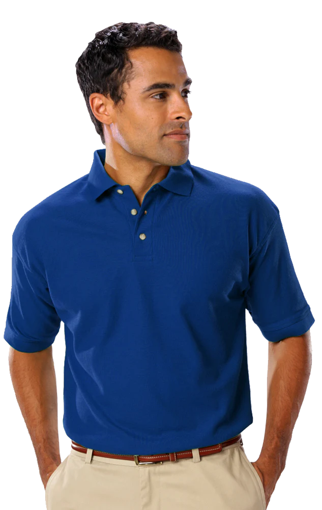 Blue Generation Men's Teflon Pique Polo without Pocket - Image 11