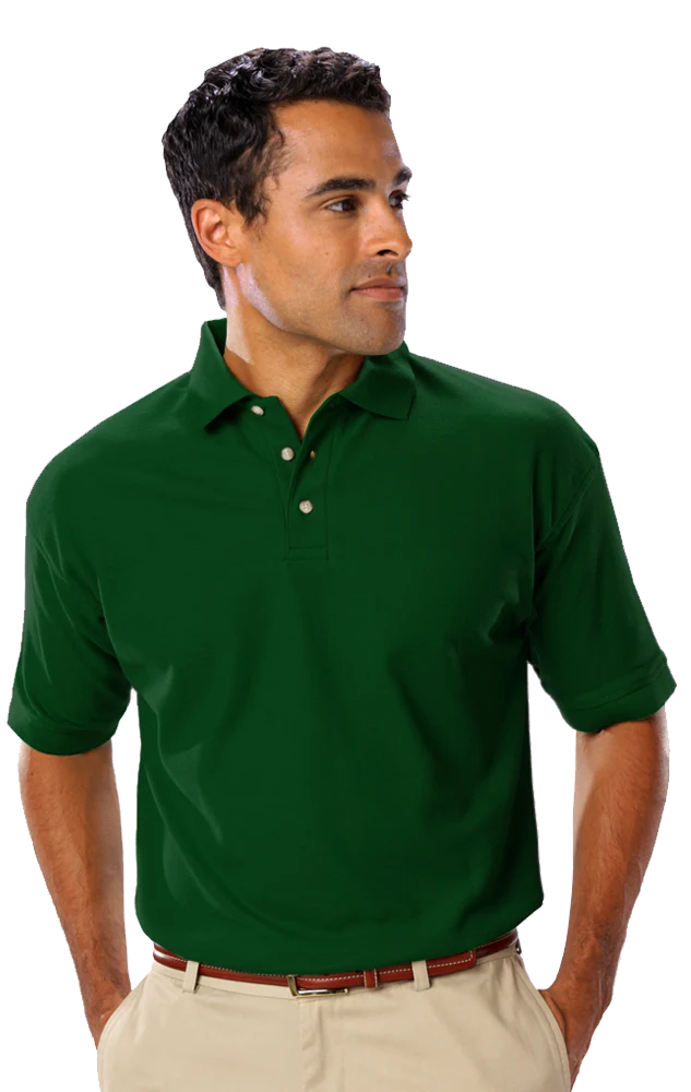 Blue Generation Men's Teflon Pique Polo without Pocket - Image 3