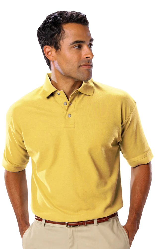 Blue Generation Men's Teflon Pique Polo without Pocket - Image 6