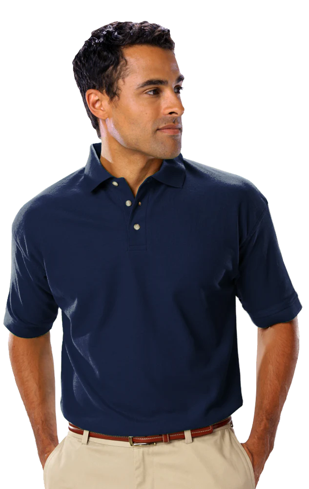 Blue Generation Men's Teflon Pique Polo without Pocket - Image 7