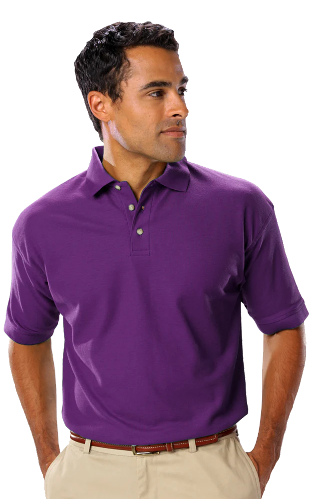 Blue Generation Men's Teflon Pique Polo without Pocket - Image 9