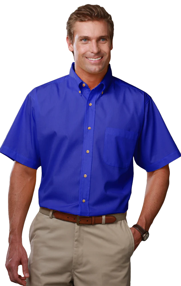 Blue Generation Men's Teflon Twill S/S Shirt - Image 11