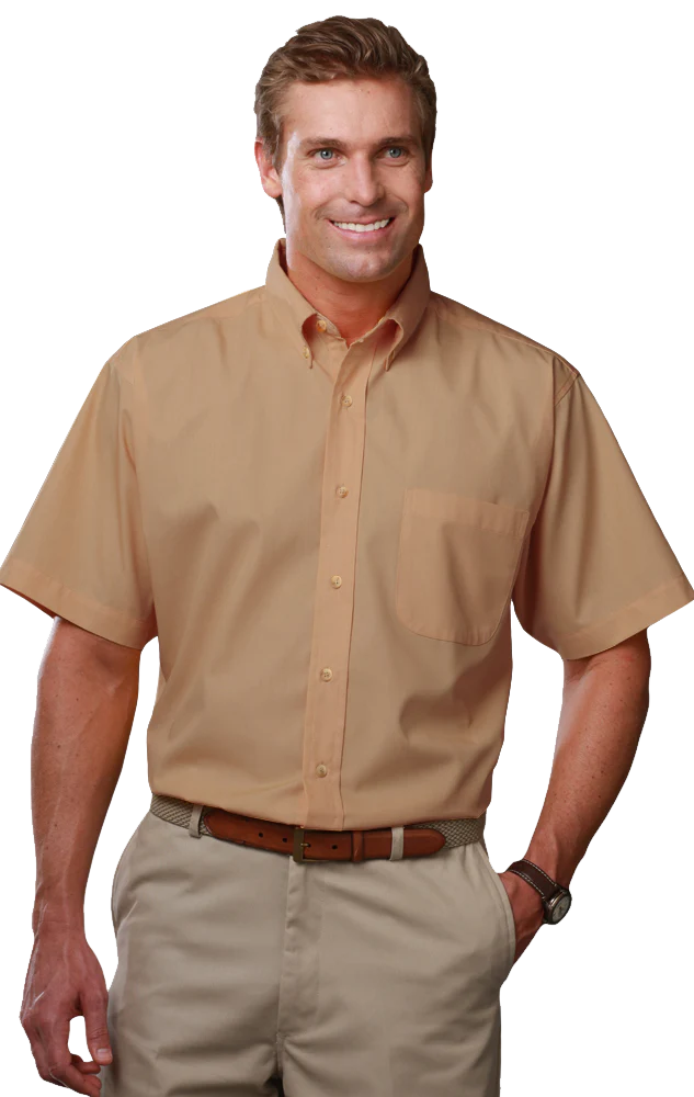 Blue Generation Men's Teflon Twill S/S Shirt - Image 12