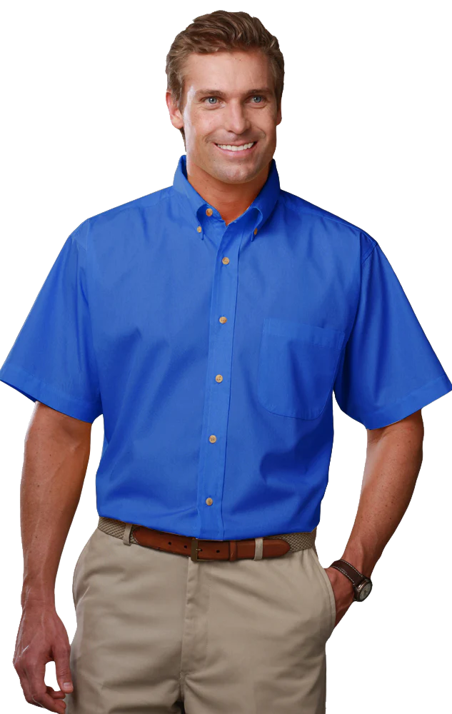Blue Generation Men's Teflon Twill S/S Shirt - Image 13