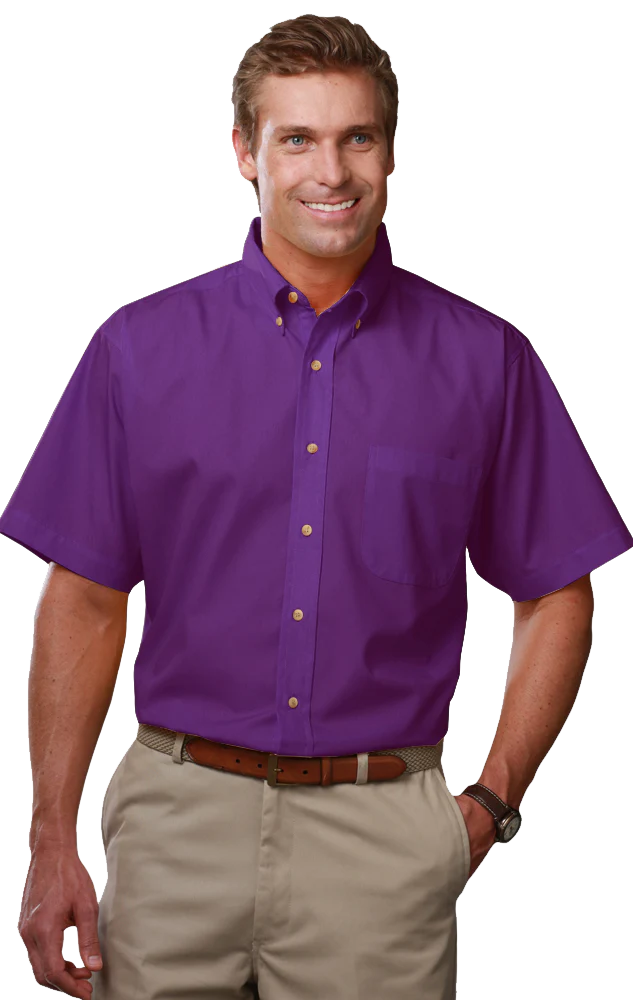 Blue Generation Men's Teflon Twill S/S Shirt - Image 9