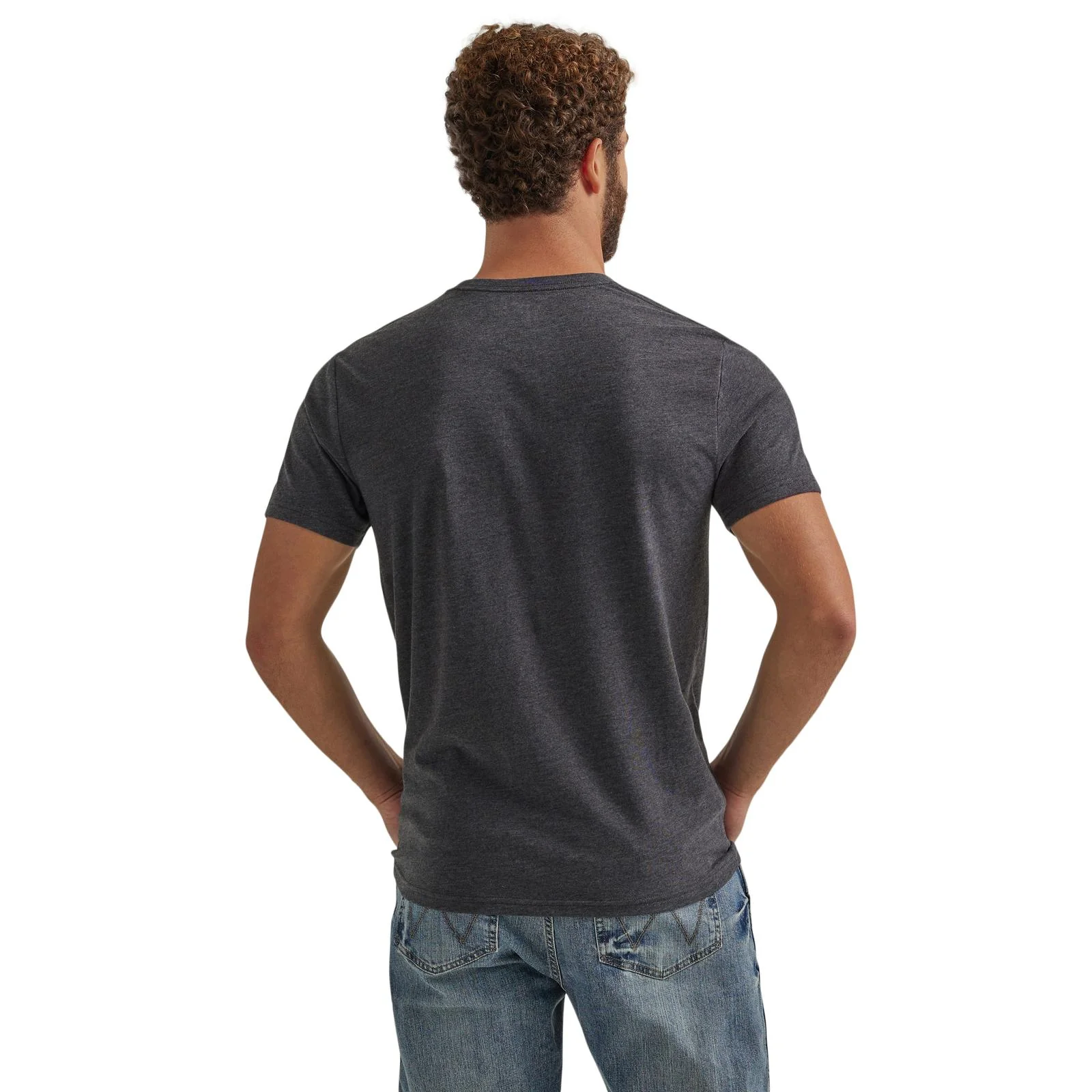 Men's Wrangler® Rope Logo T-Shirt - Caviar Heather - 112344108 - Image 2