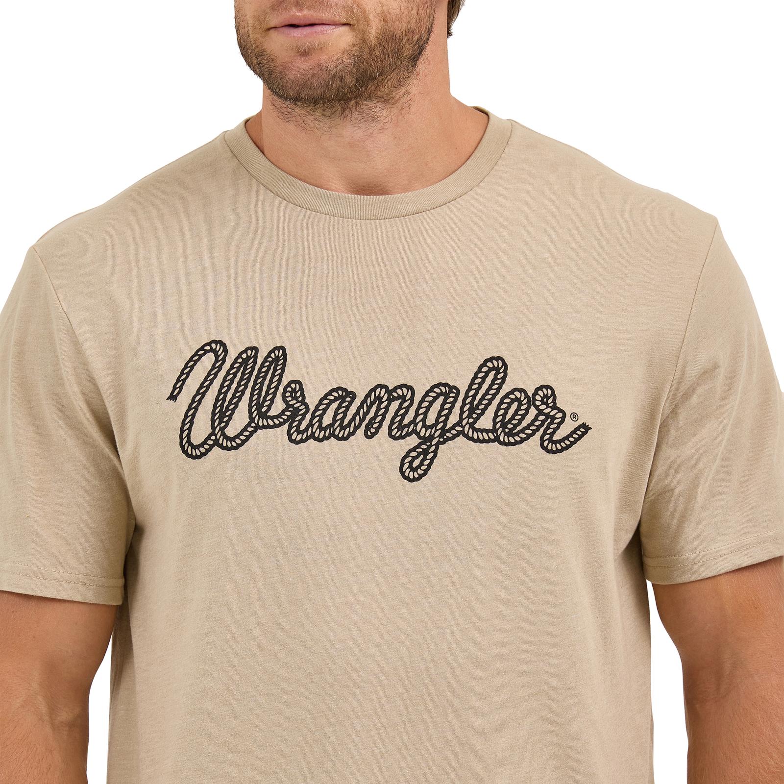 Men's Wrangler® Rope Logo T-Shirt - Trench Coat Heather - 112344128 - Image 3