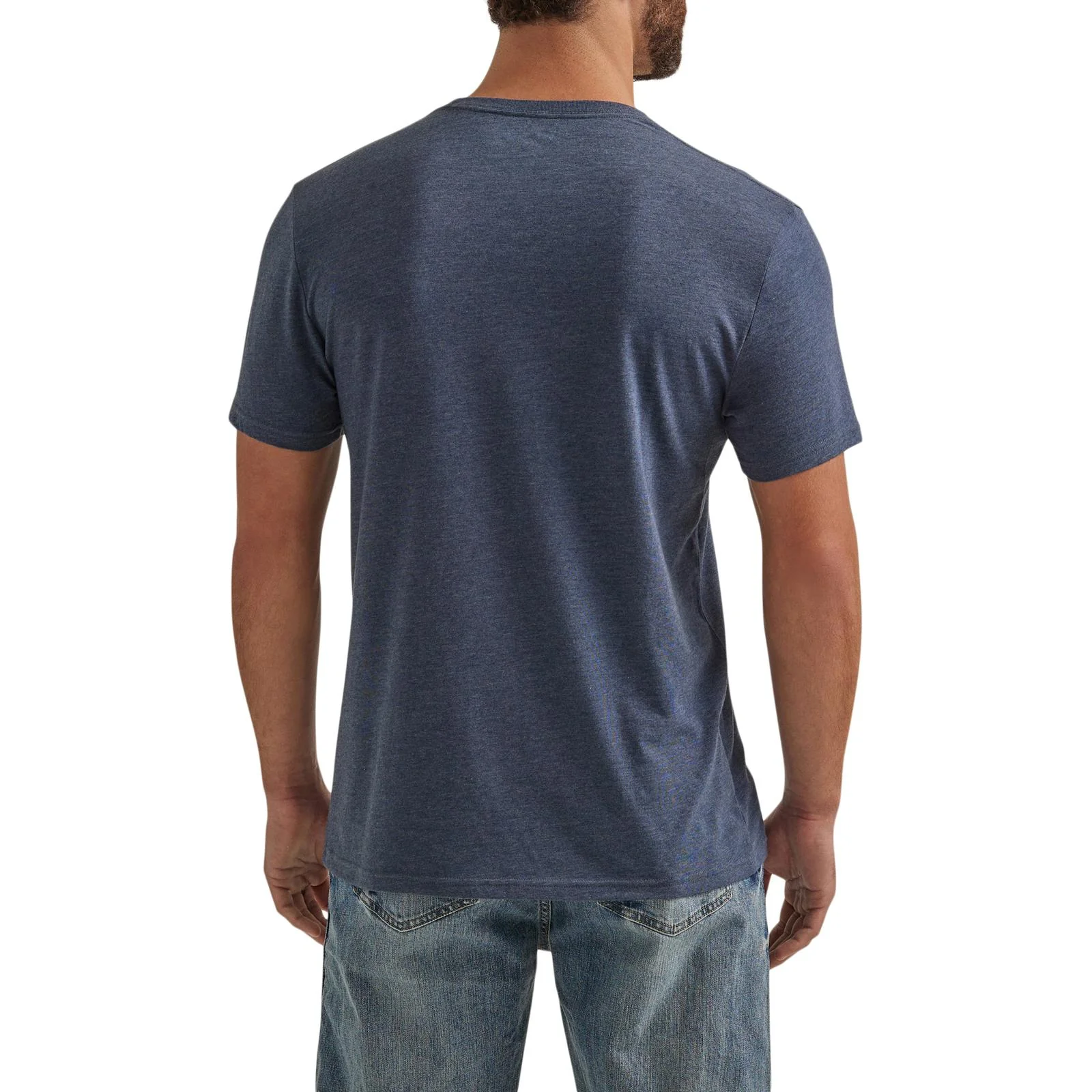 Men's Wrangler Kabel Logo T-Shirt - Navy - 112344136 - Image 2