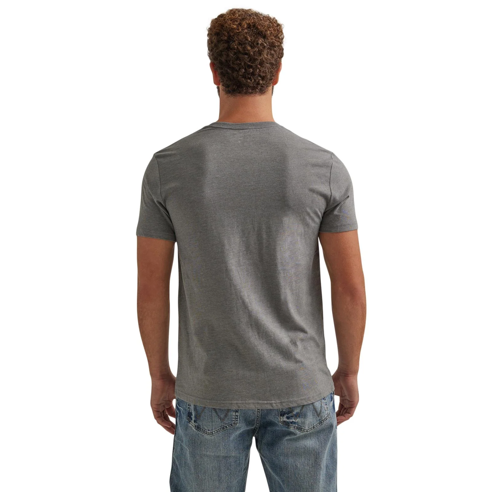 Men's Wrangler Kabel Logo T-Shirt - Pewter - 112344123 - Image 2