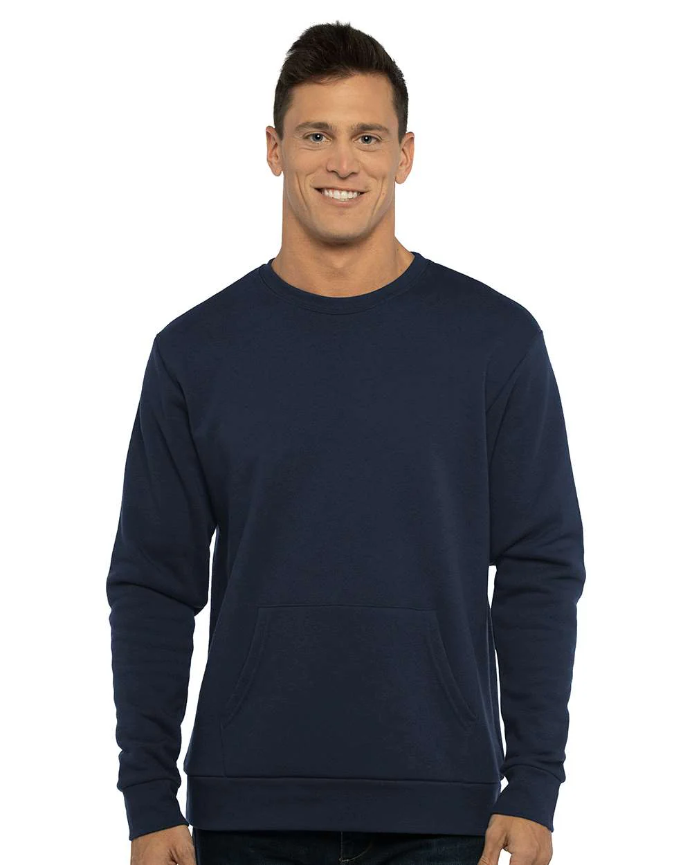 Next Level Santa Cruz Pocket Crewneck Sweatshirt - Image 3