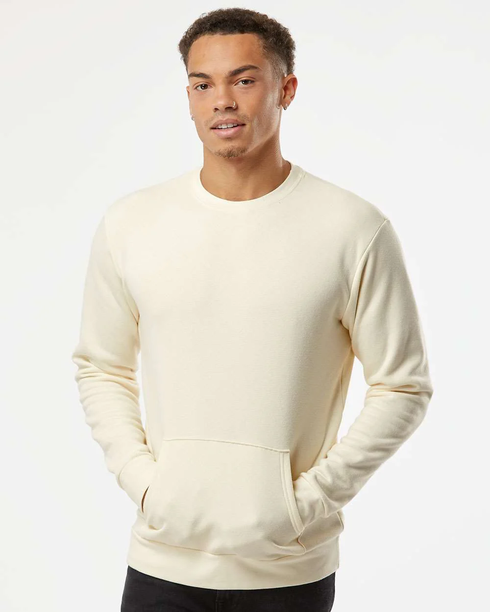 Next Level Santa Cruz Pocket Crewneck Sweatshirt - Image 4