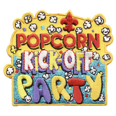 Popcorn Kick-Off Party Patch