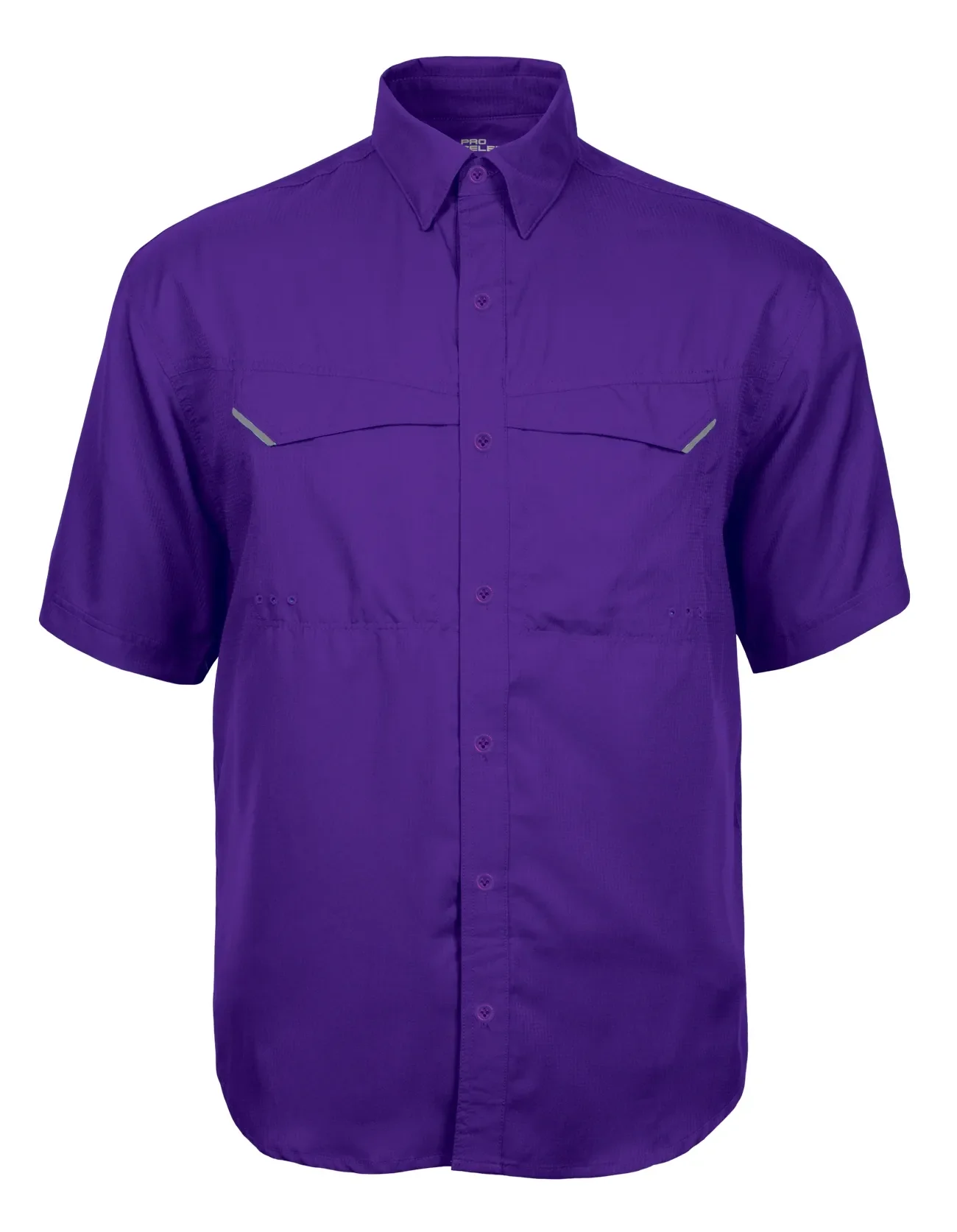 Pro Celebrity FST889 Men's Short Sleeve Pro Fishing Shirt, Purple, Medium (Clearance) - Image 3
