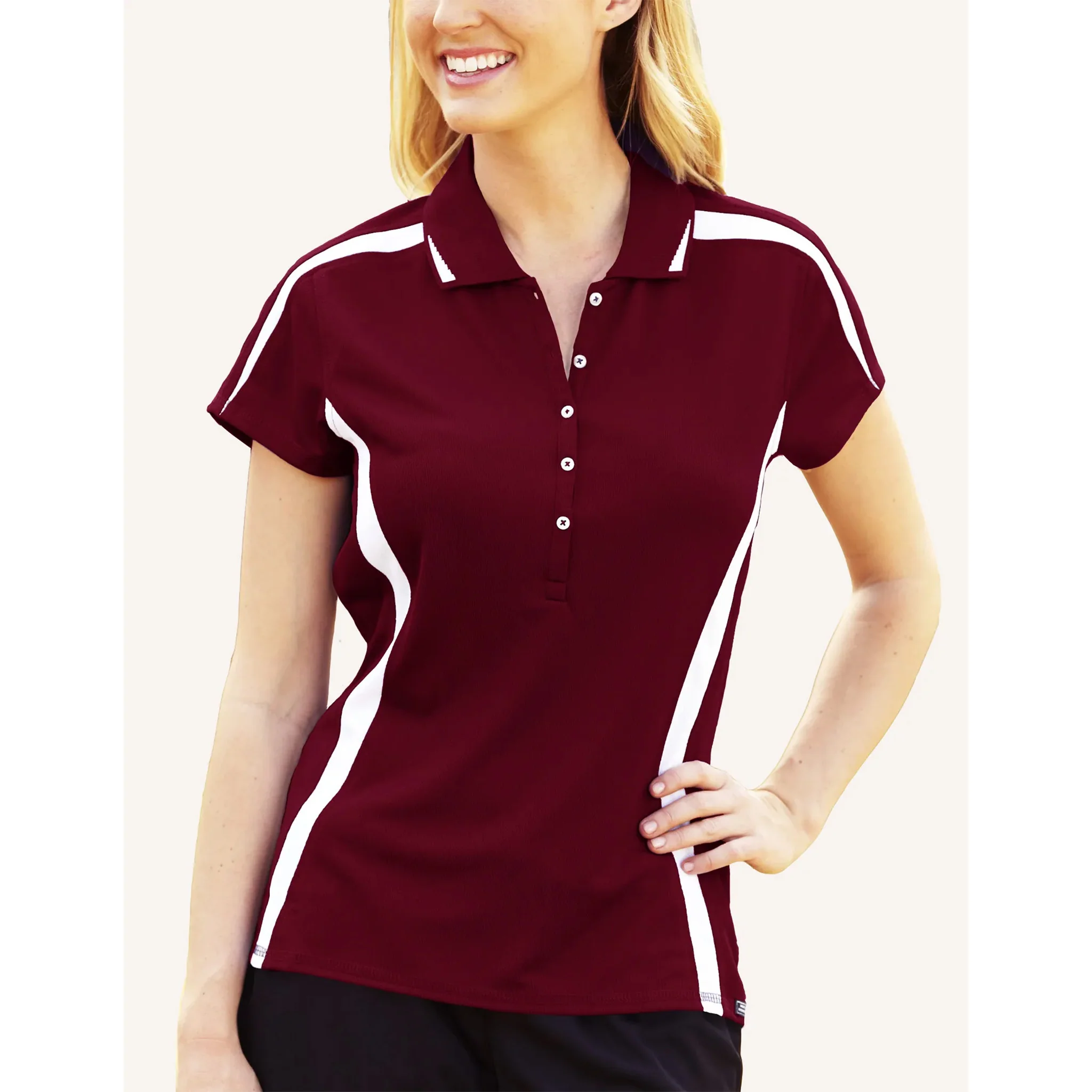 Pro Celebrity Ladies American Patriot Polo Shirt - Image 9
