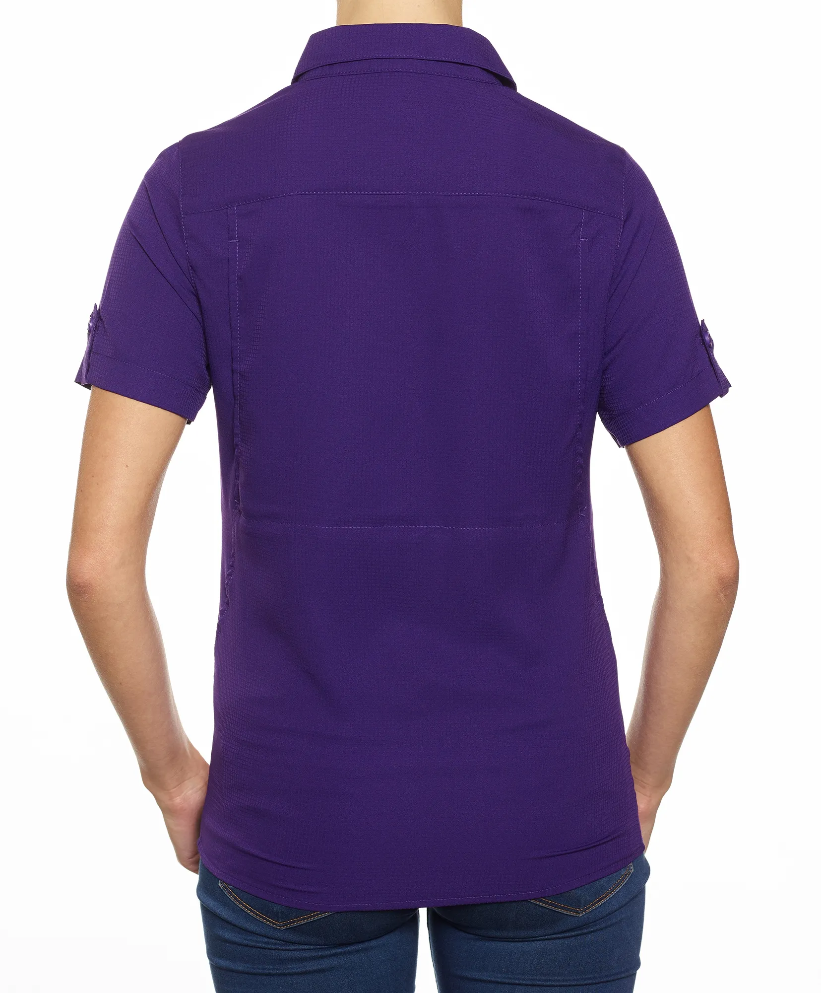 Pro Celebrity FSL189 Ladie's Fishing Shirt, Purple, X-Large (Clearance) - Image 3