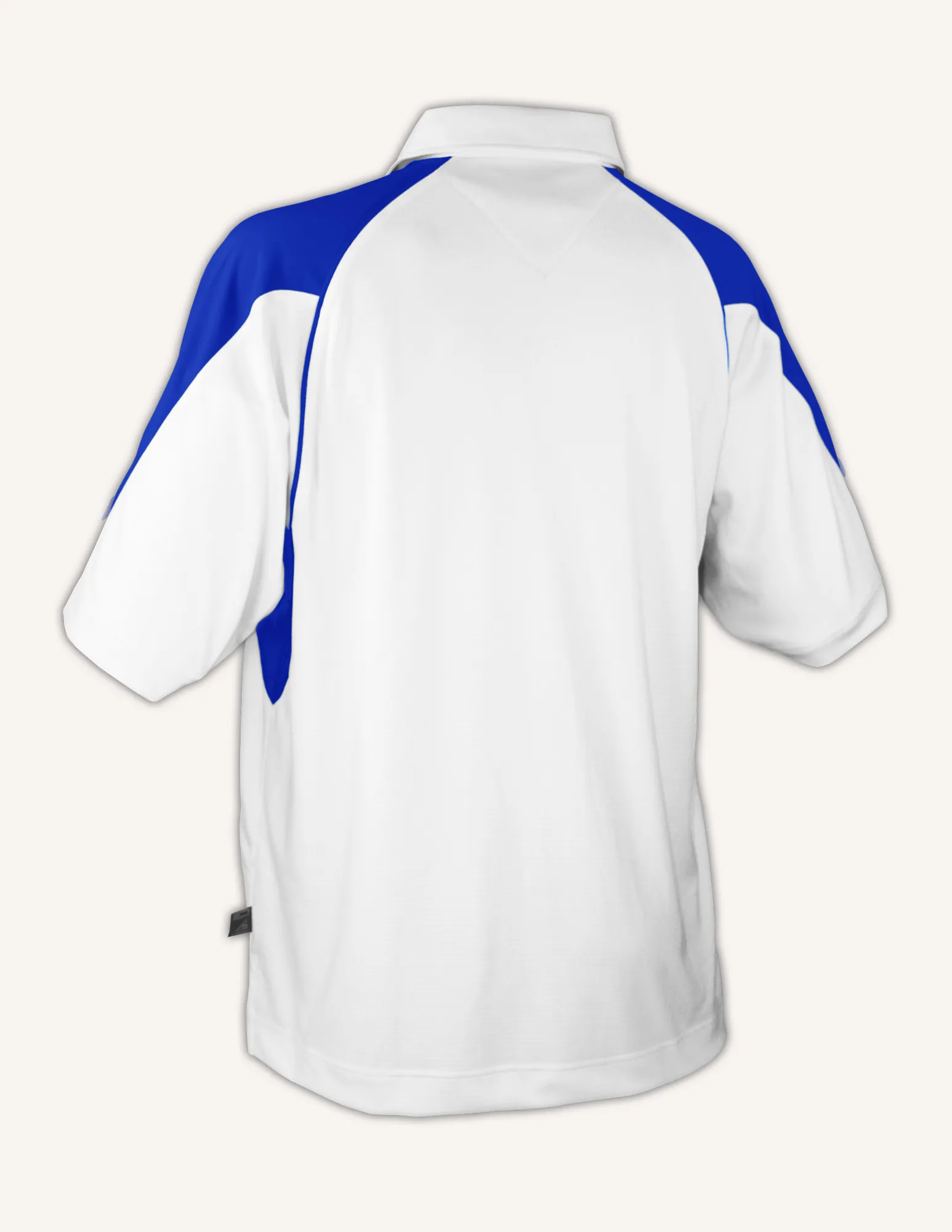 Pro Celebrity KTM186 Magnum Men's Polo Shirt, White & Royal, Medium (Clearance) - Image 2