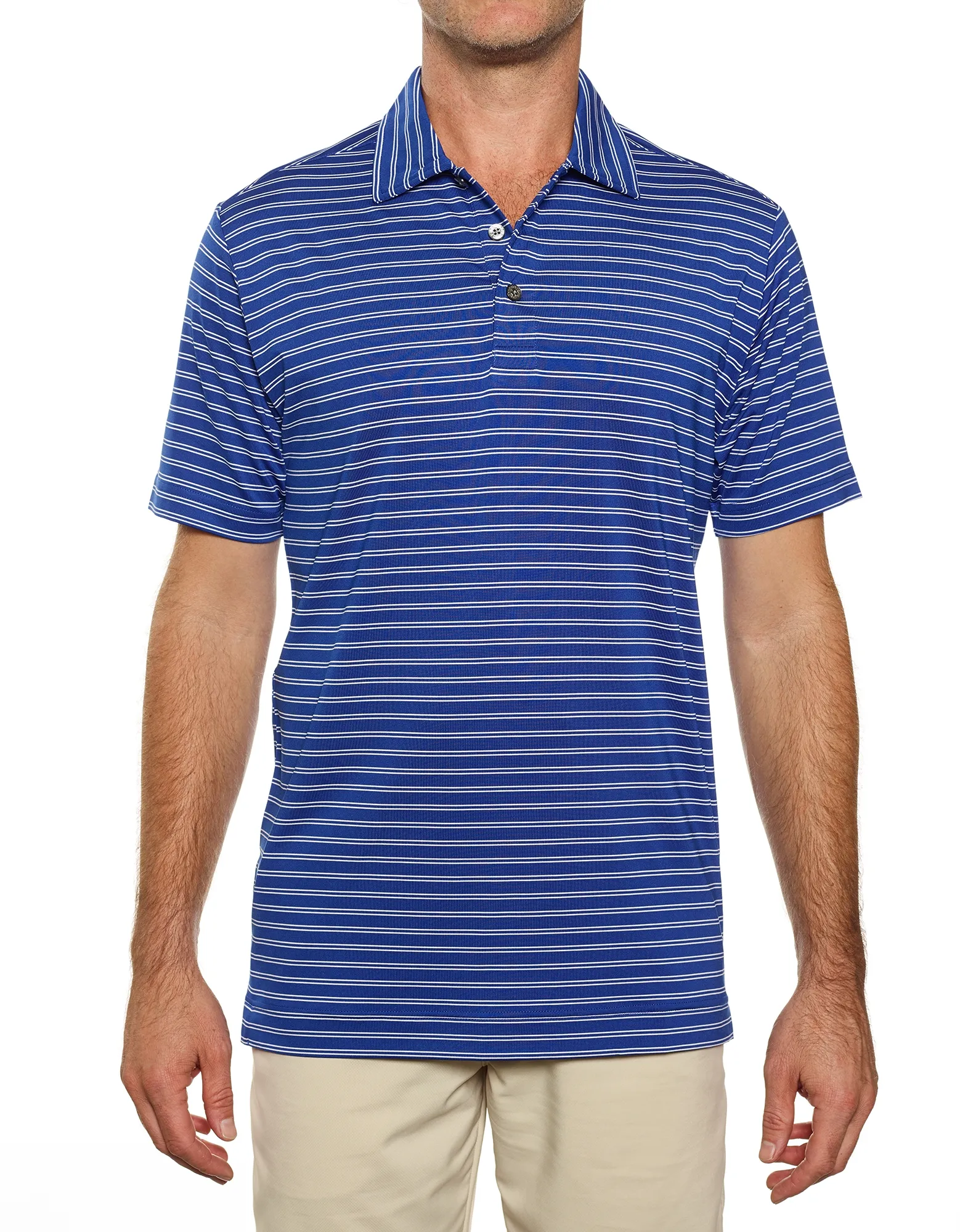 Pro Celebrity Men's Pacific Horizon Stripe Polo Shirt - Image 11