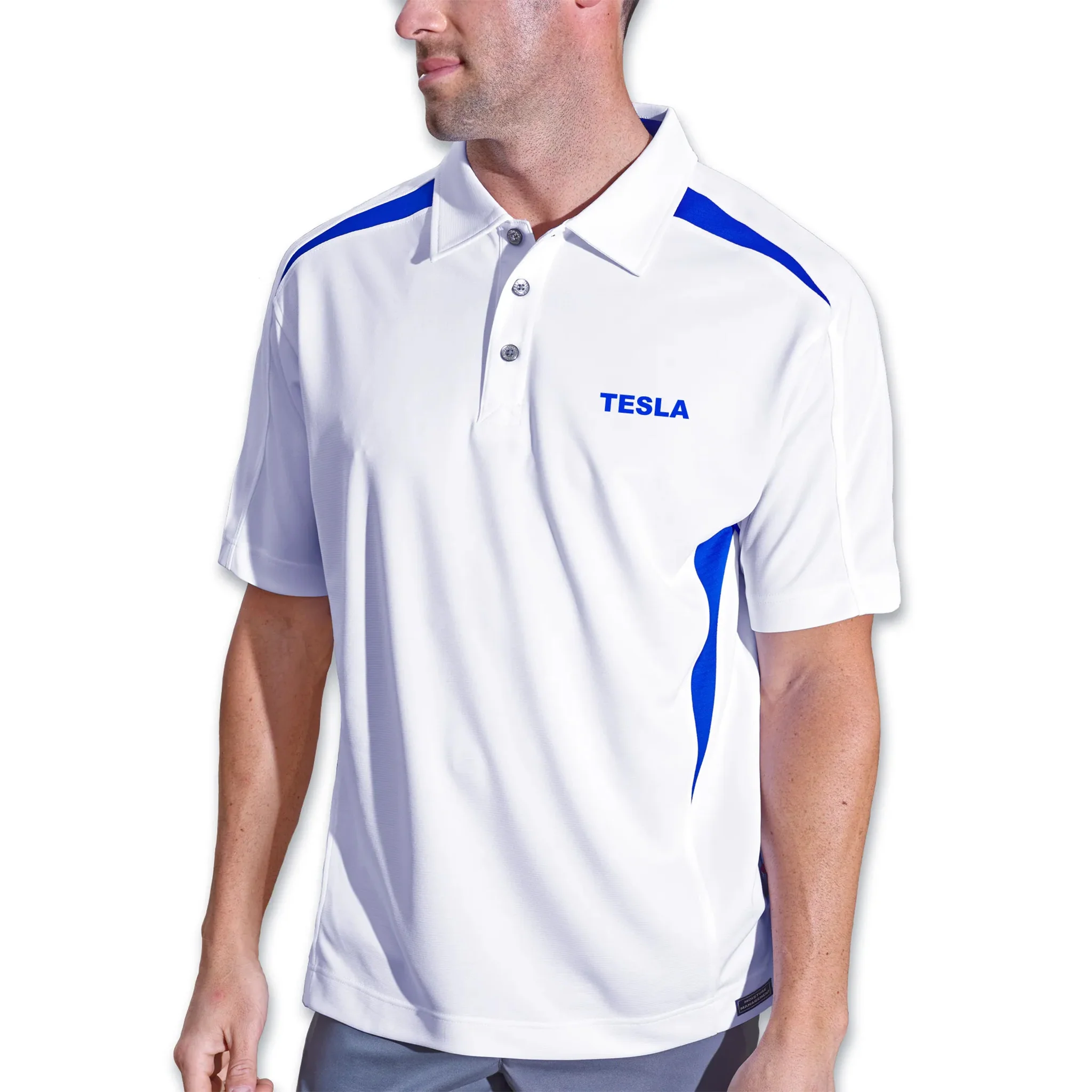 Pro Celebrity Men's Tesla Polo Shirt - Image 4