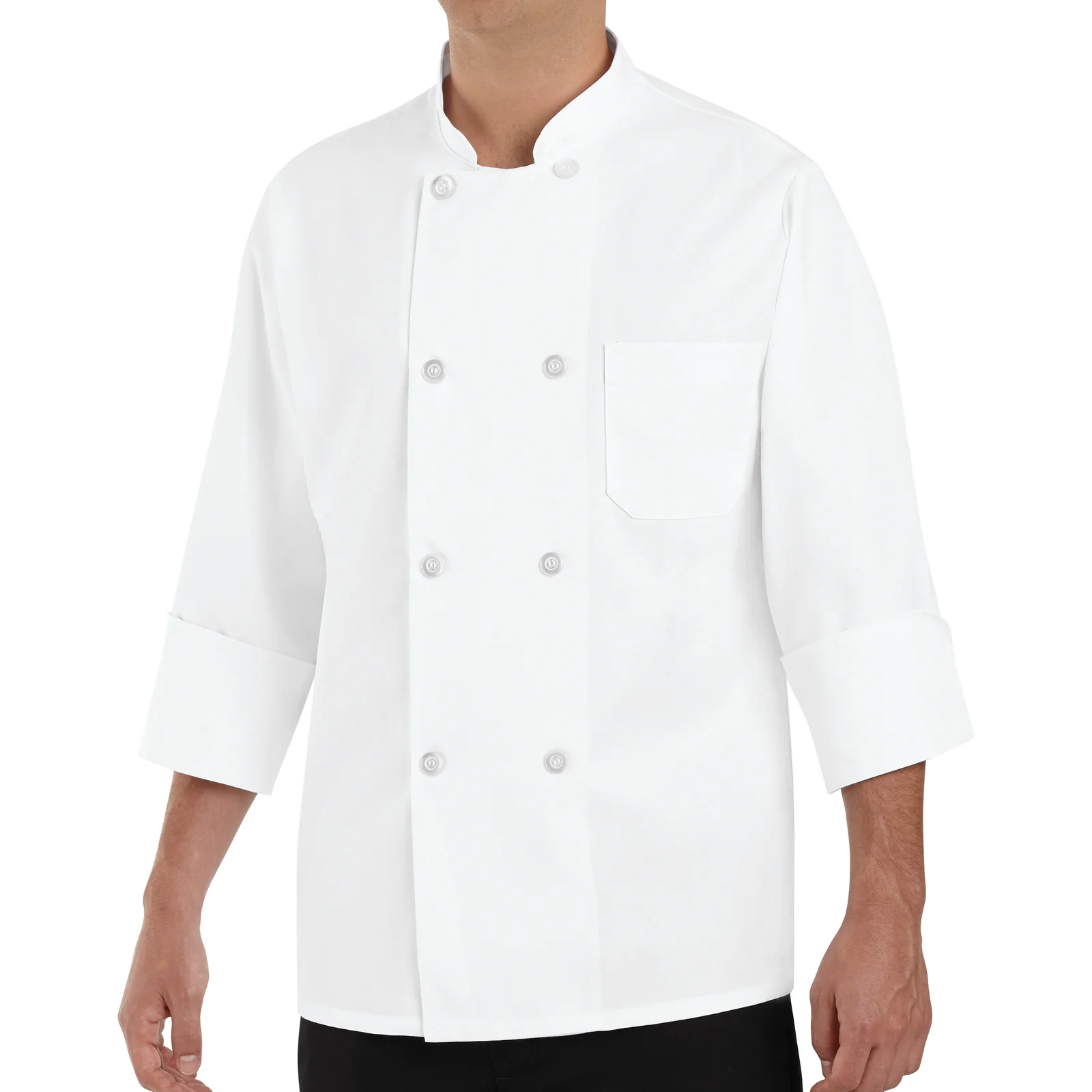Red Kap Eight Pearl Button Chef Coat - Image 2