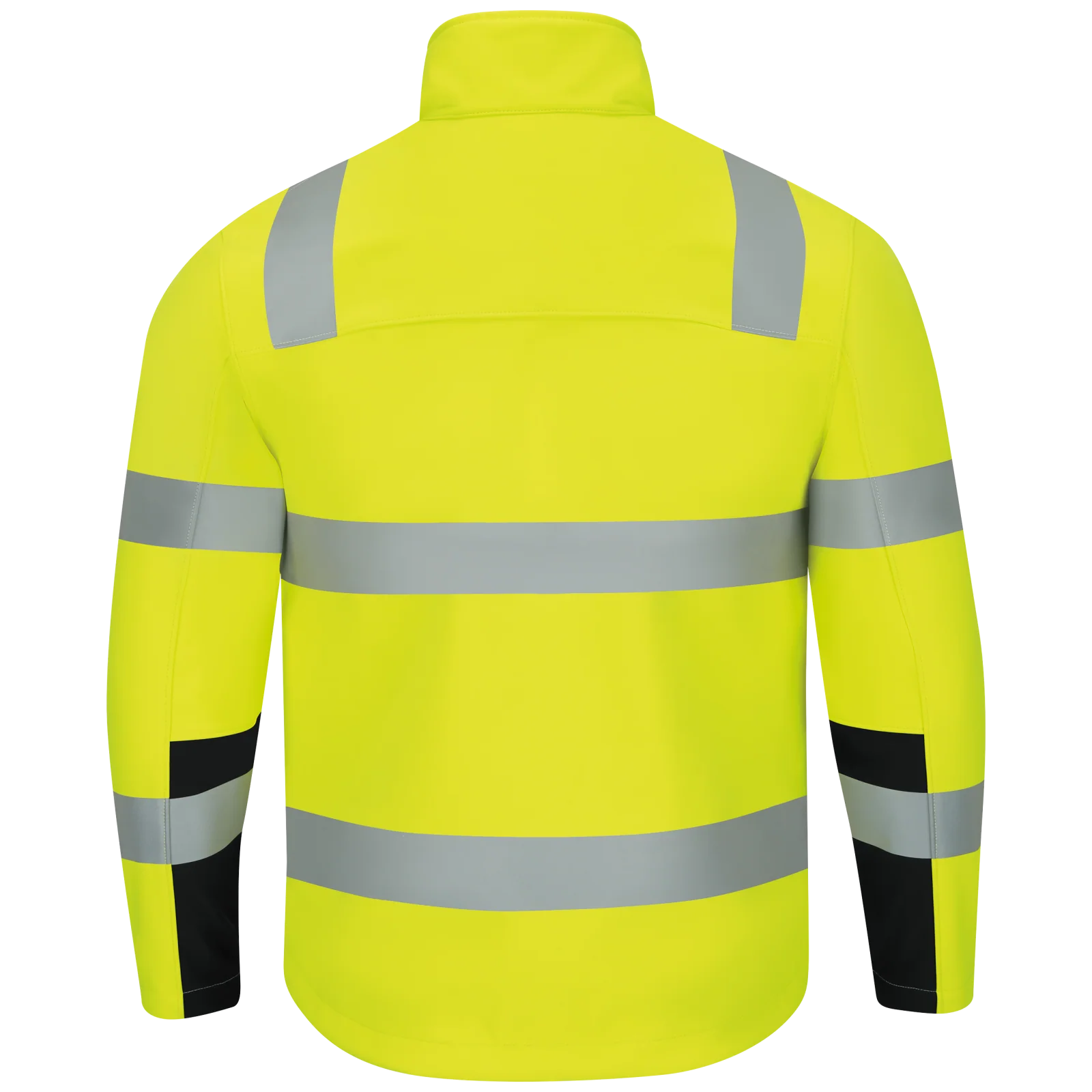 Red Kap Hi-Visibility Soft Shell Jacket-Fluorescent Yellow / Black - Image 2