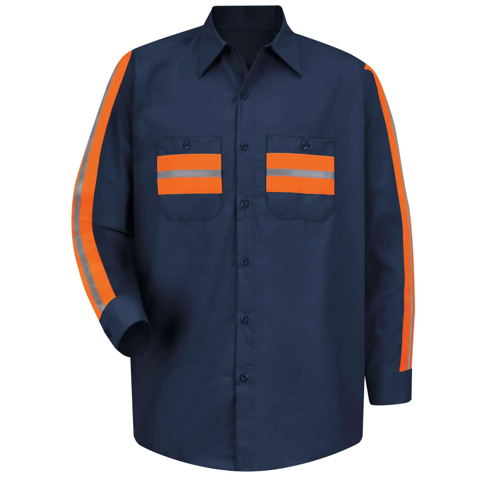 Red Kap Long Sleeve Enhanced Visibility Shirt - Image 4