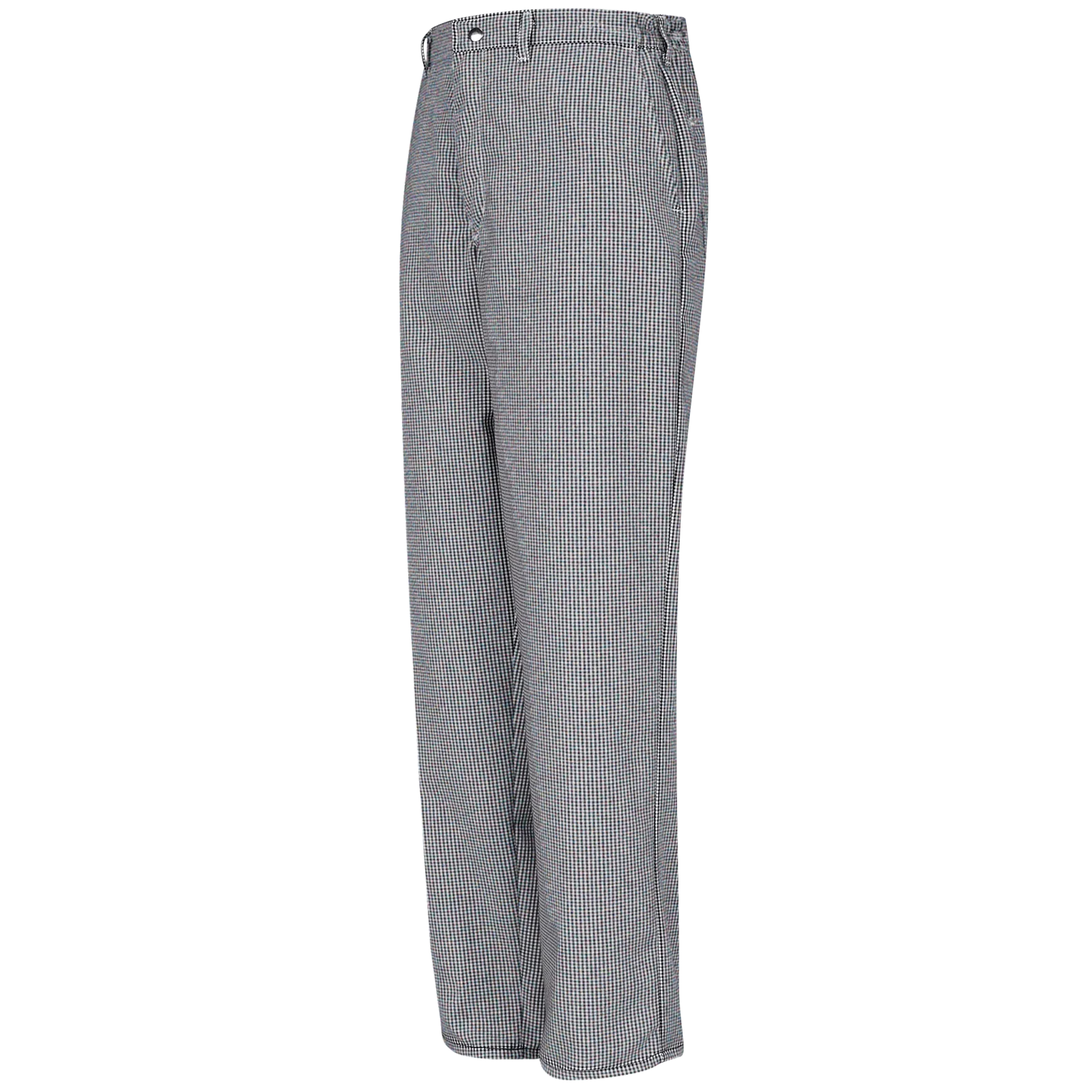 Red Kap Men's Checked Cook Pant -Black / White Check