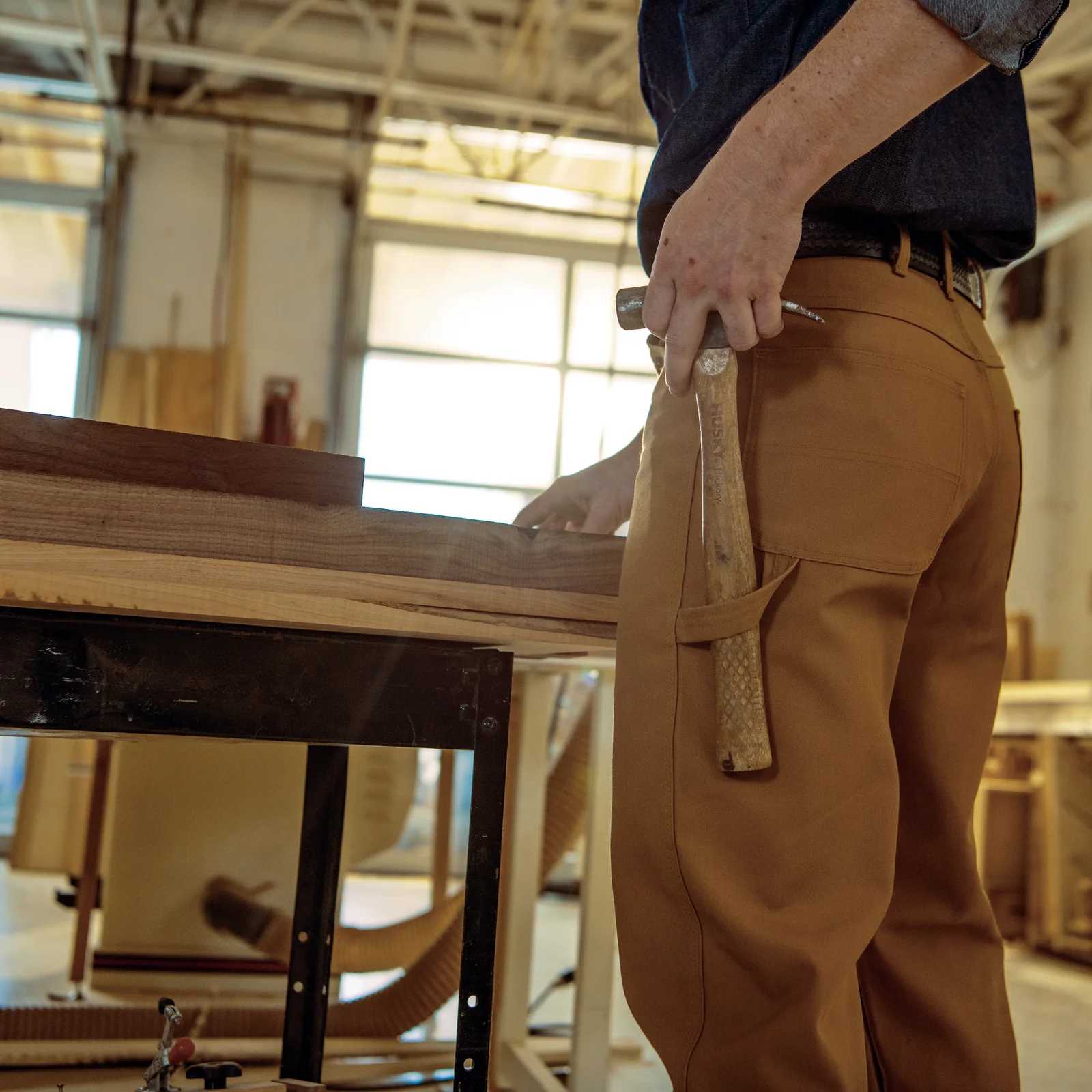 Red Kap Men's Duck Dungaree-Brown Duck - Image 4