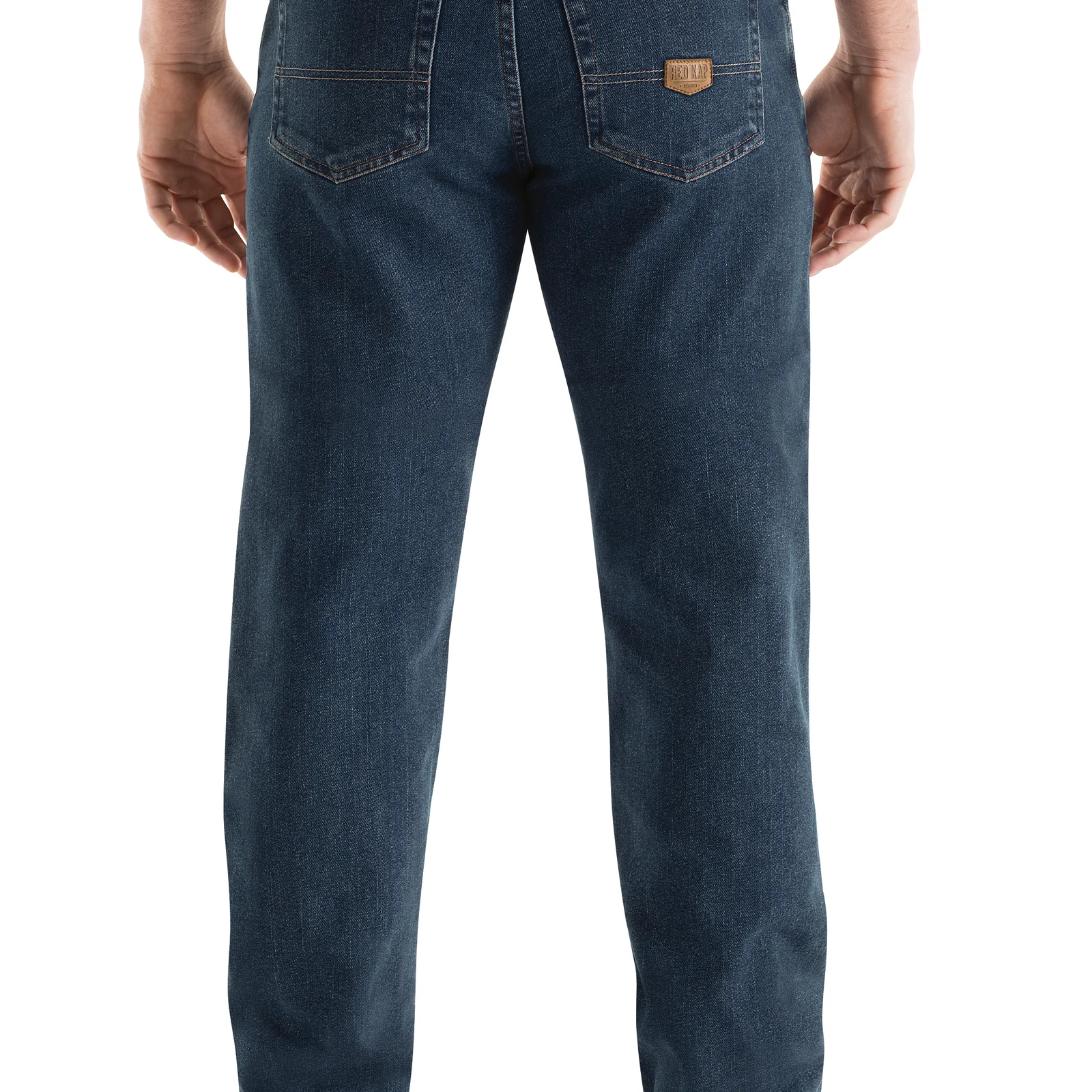 Red Kap Men's Dura-Kap® Flex Work Jean-Medium Wash - Image 5