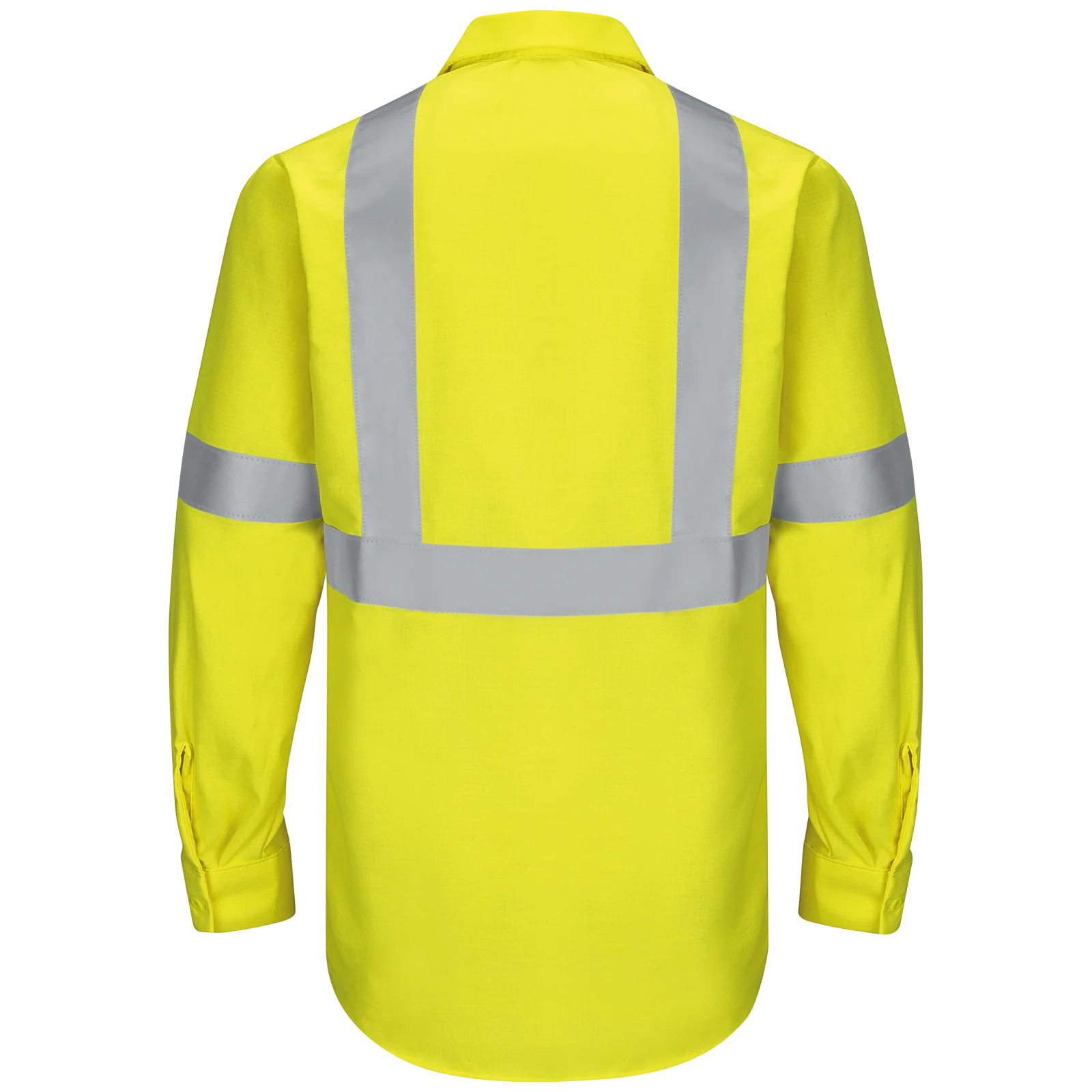 Red Kap Men's Hi-Visibility Long Sleeve Ripstop Work Shirt - Type R, Class 2 - Image 2