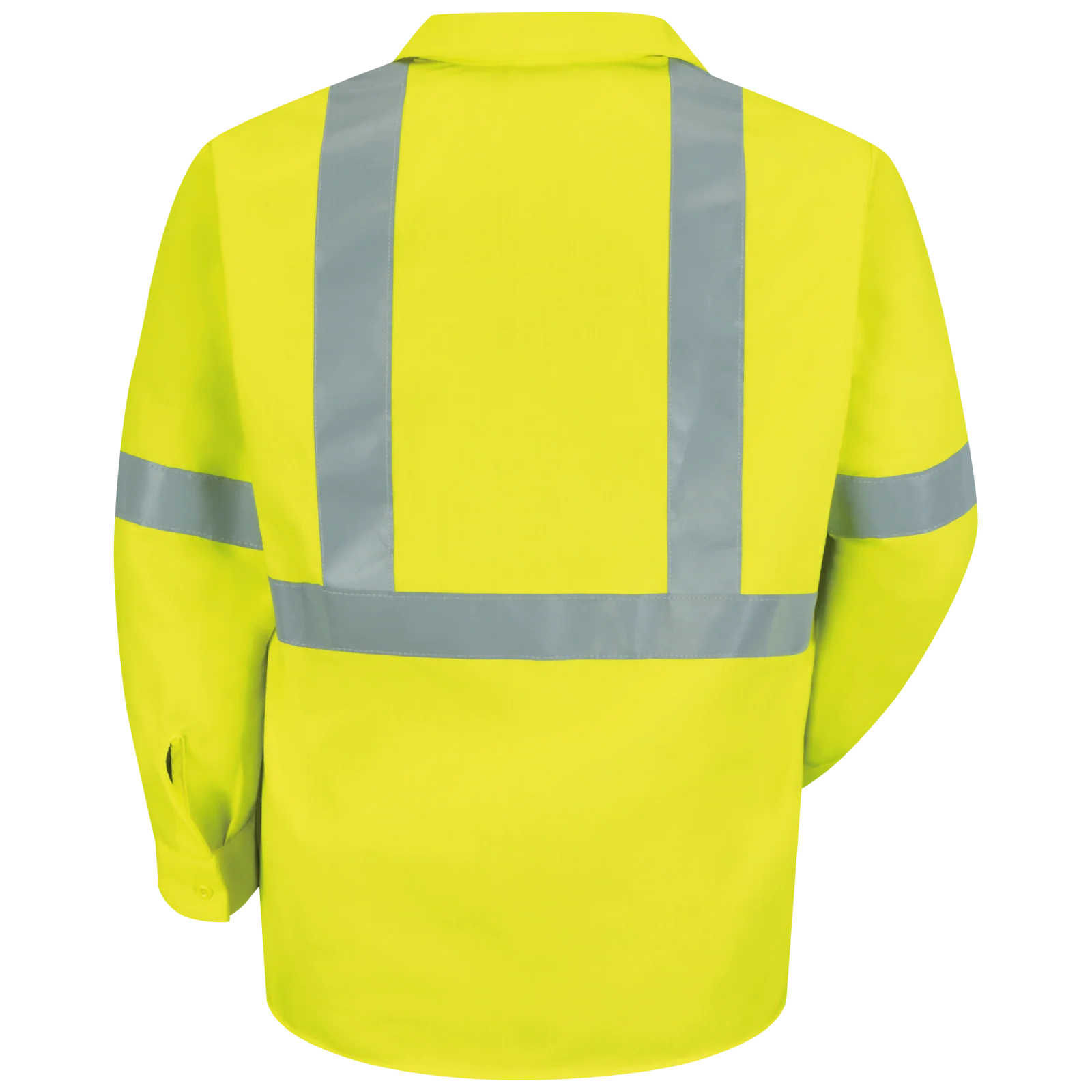 Red Kap Men's Hi-Visibility Orange Long Sleeve Work Shirt - Type R, Class 2 - Image 4