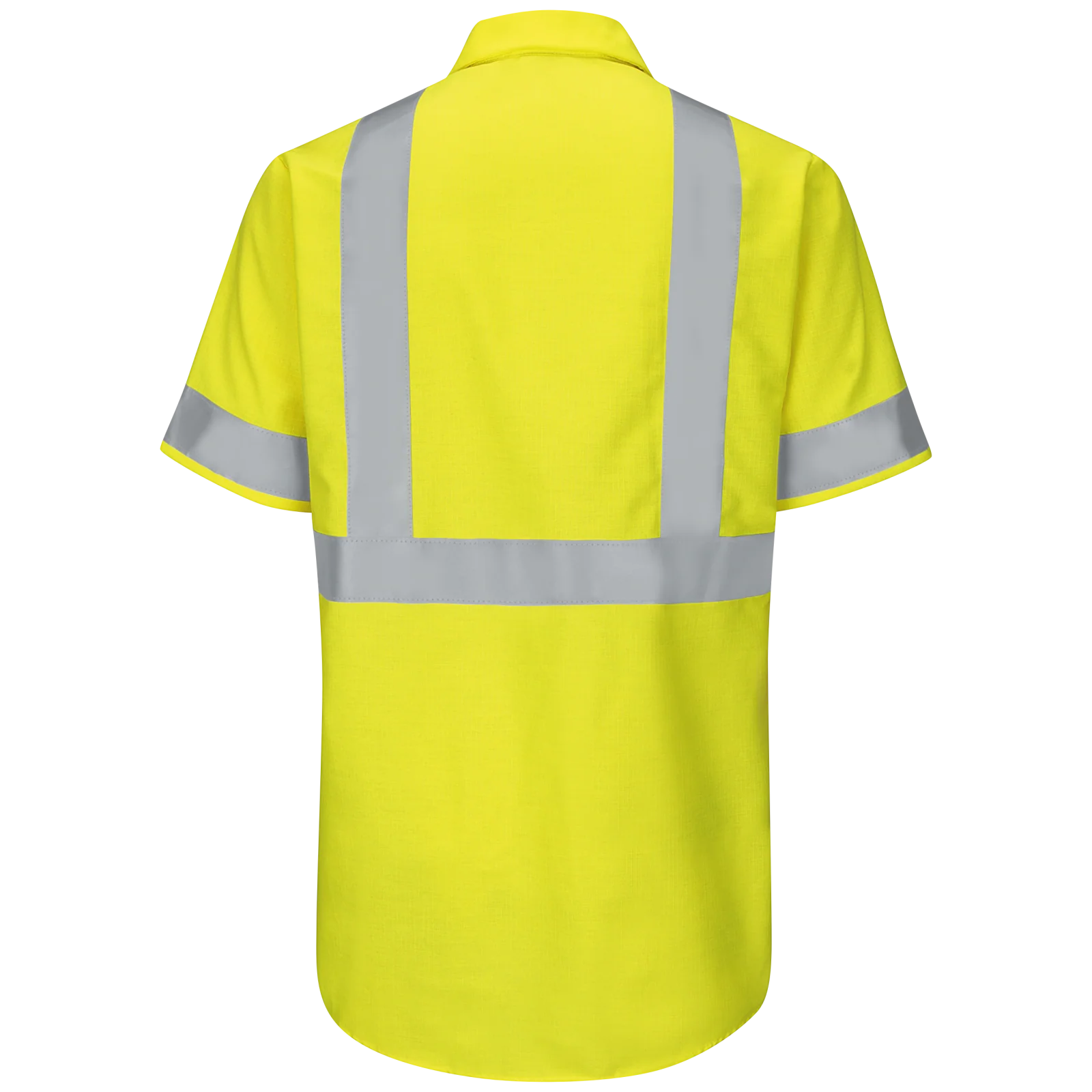 Red Kap Men's Hi-Visibility Short Sleeve Ripstop Work Shirt - Type R, Class 2 - SY24HV - Image 2