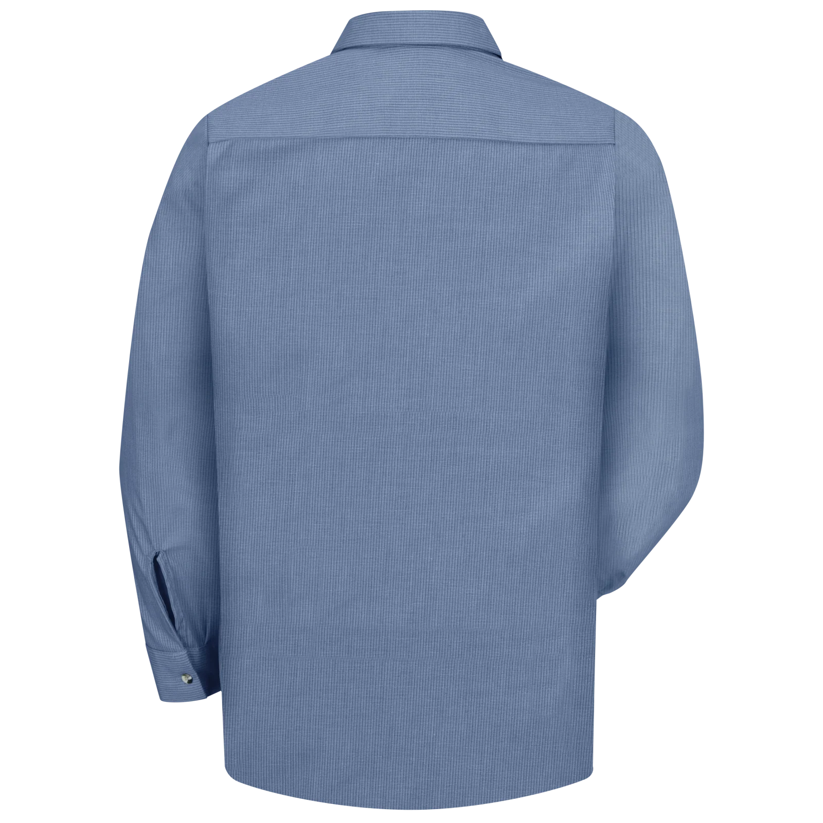 Red Kap Men's Long Sleeve Geometric Microcheck Work Shirt