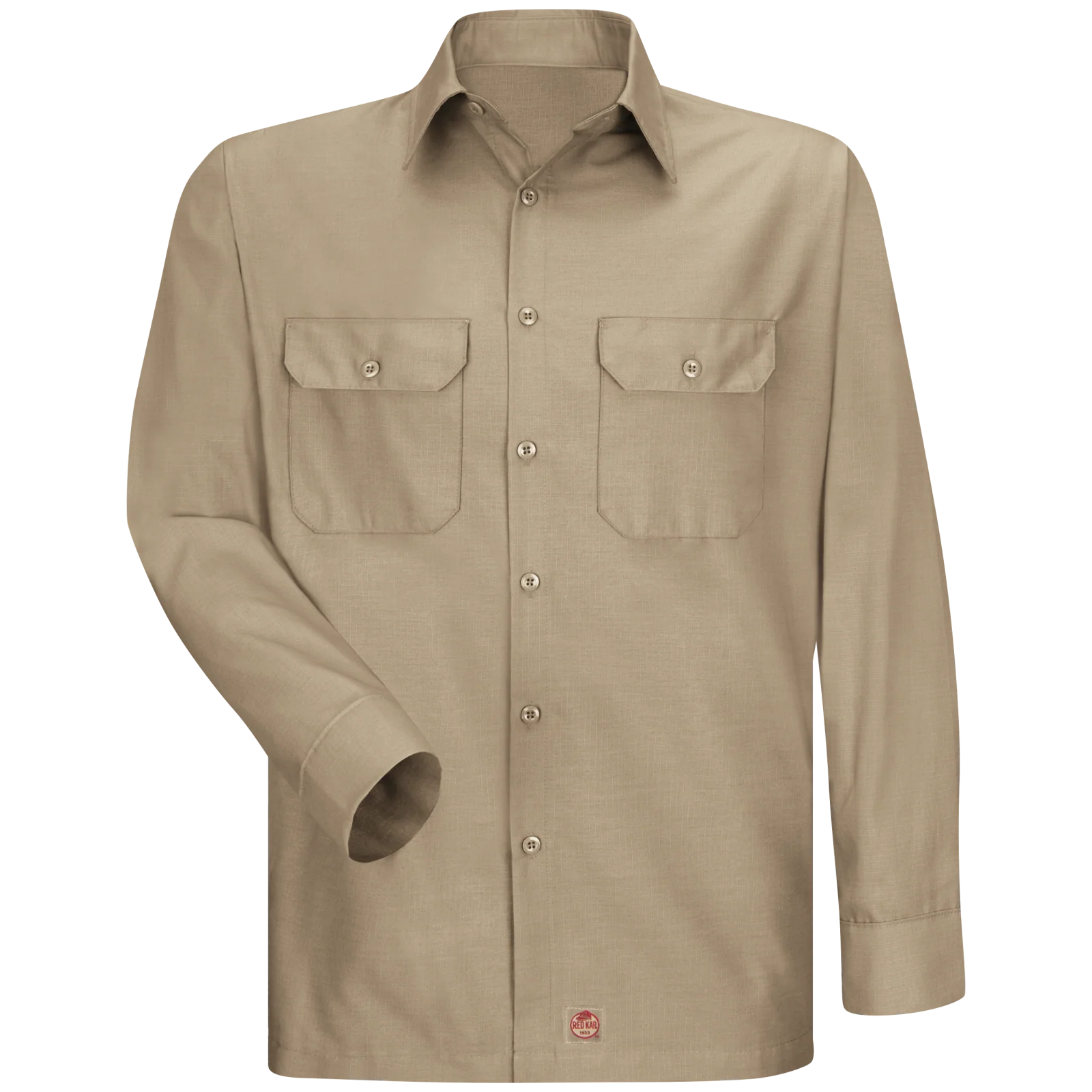 Red Kap Men's Long Sleeve Solid Rip Stop Shirt - Image 3