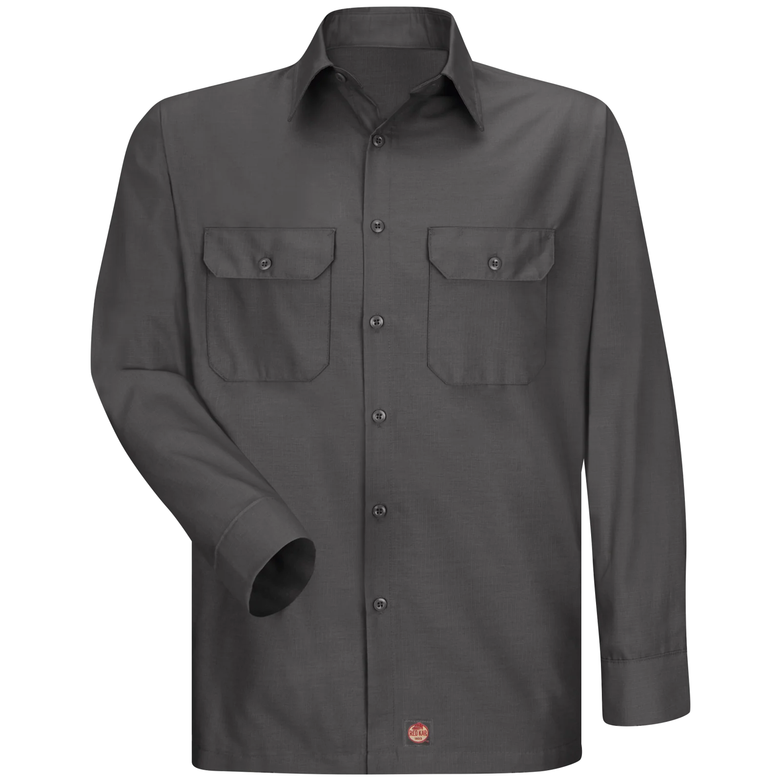 Red Kap Men's Long Sleeve Solid Rip Stop Shirt - Image 5