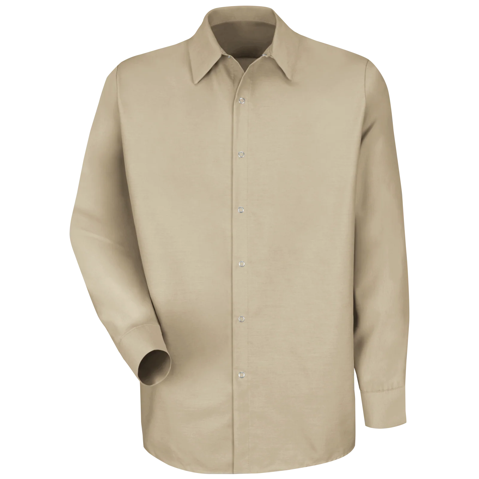 Red Kap Men's Long Sleeve Specialized Pocketless Work Shirt - Image 3