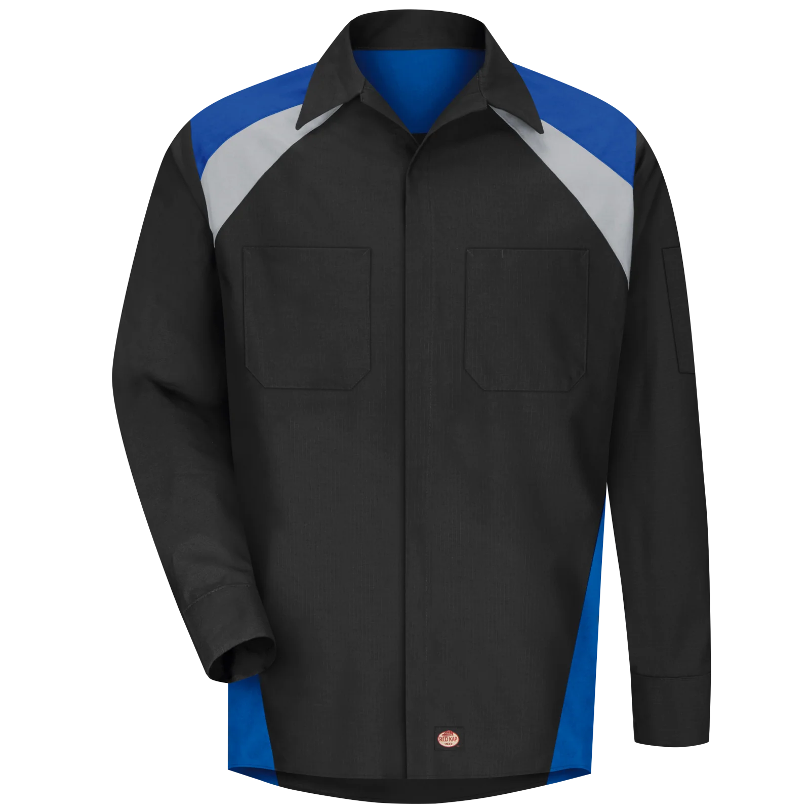 Red Kap Men's Long Sleeve Tri-Color Shop Shirt - Image 2