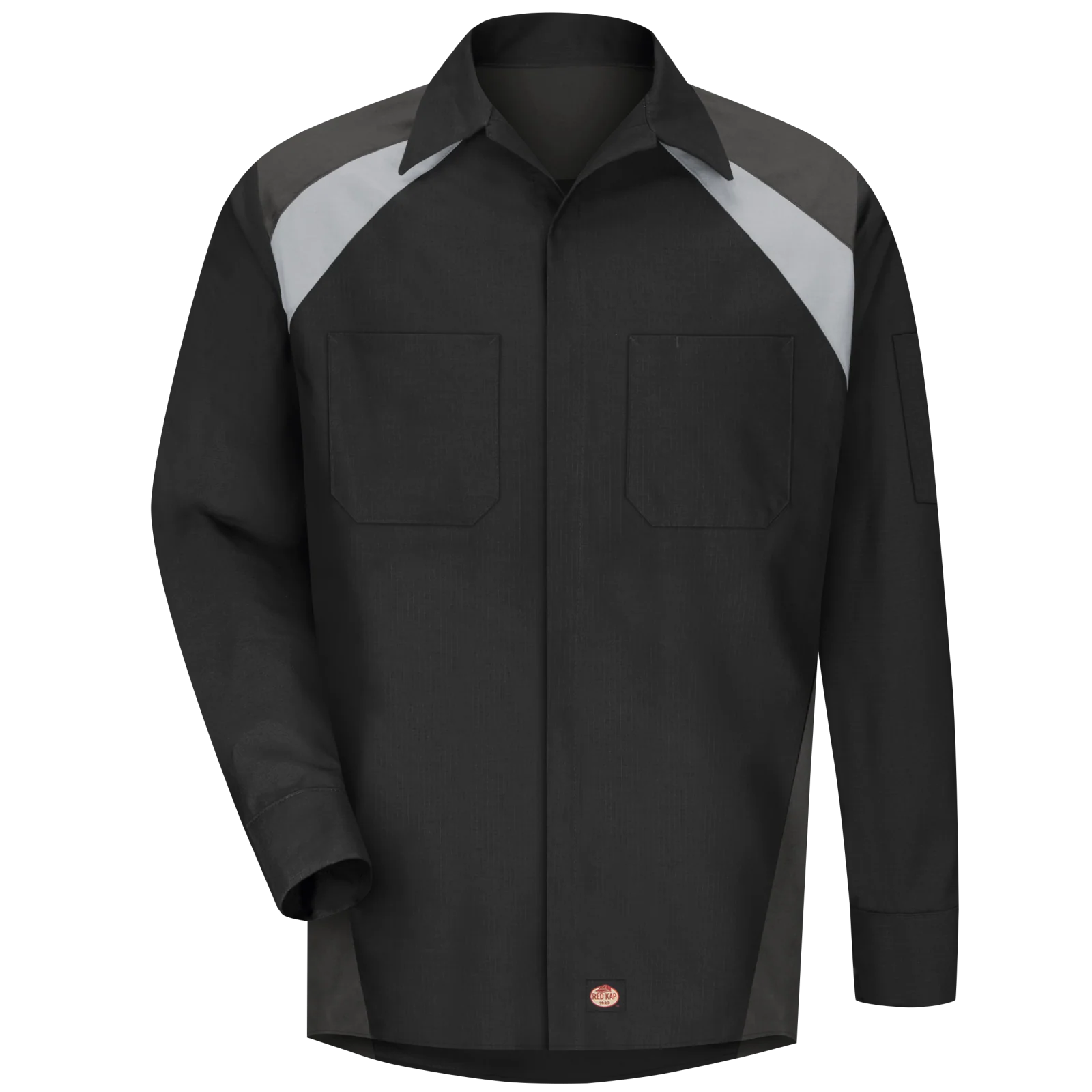 Red Kap Men's Long Sleeve Tri-Color Shop Shirt - Image 3