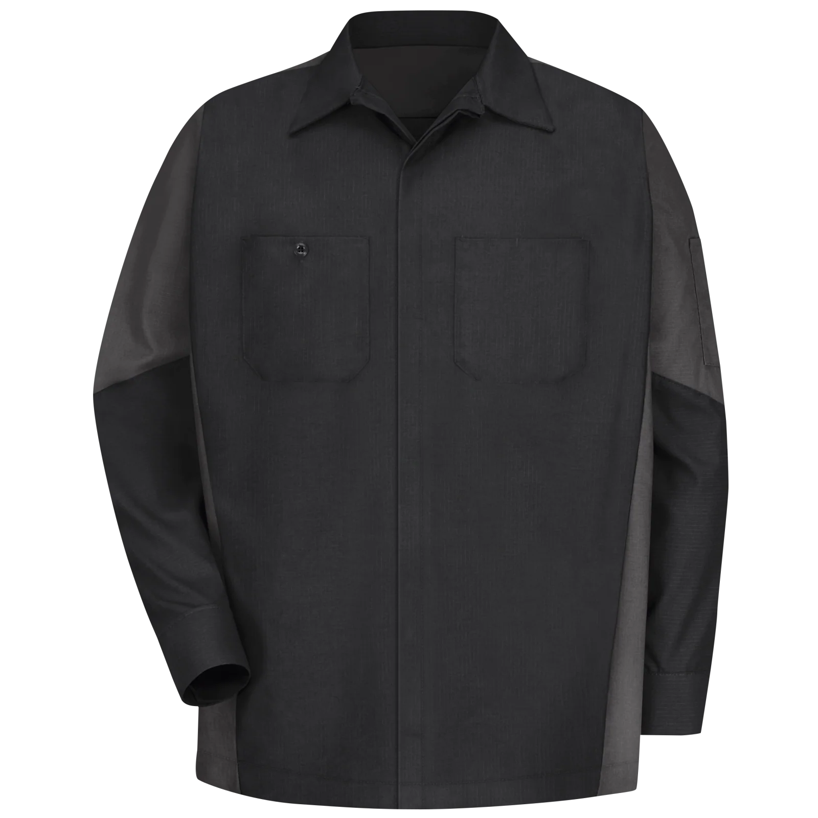 Red Kap Men's Long Sleeve Two-Tone Crew Shirt - Image 3