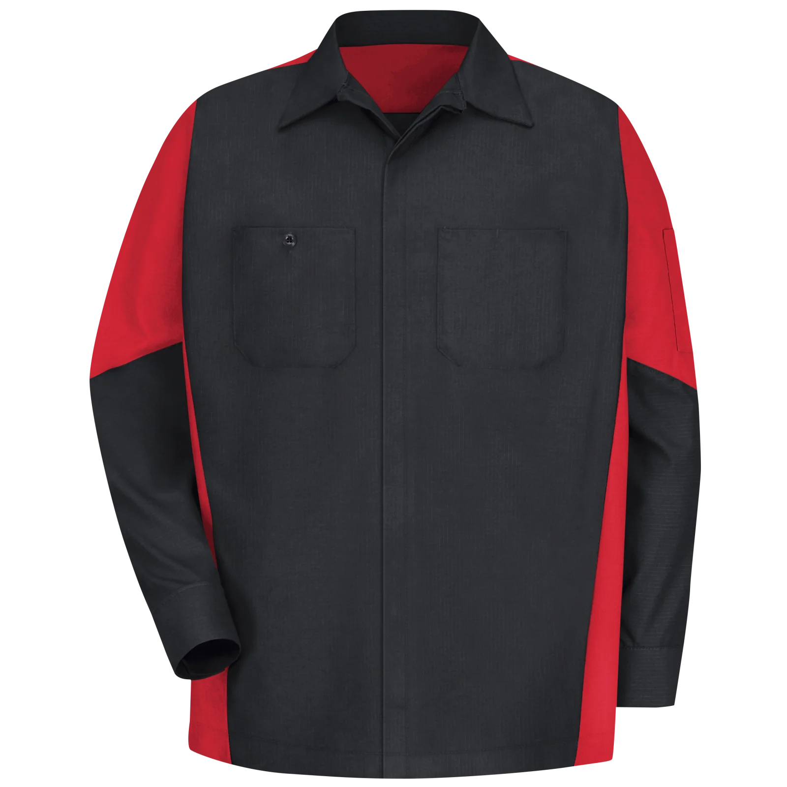 Red Kap Men's Long Sleeve Two-Tone Crew Shirt - Image 4