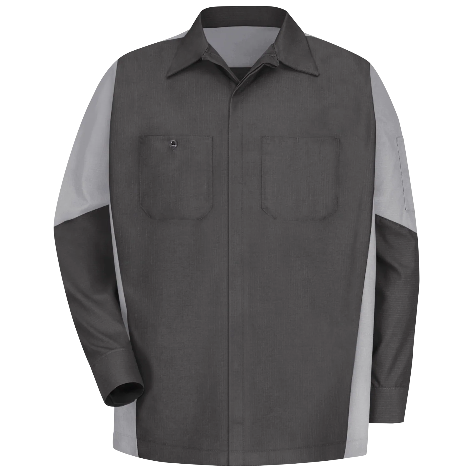 Red Kap Men's Long Sleeve Two-Tone Crew Shirt - Image 5
