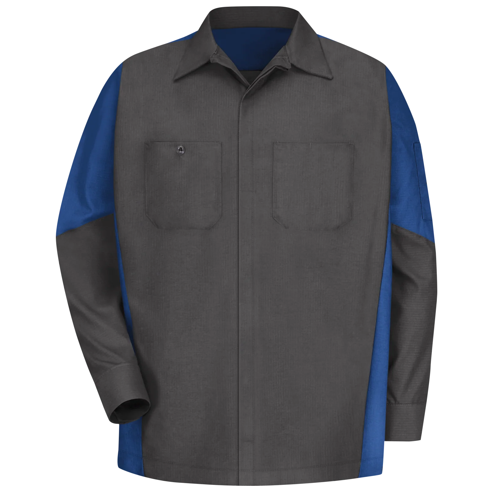 Red Kap Men's Long Sleeve Two-Tone Crew Shirt - Image 6